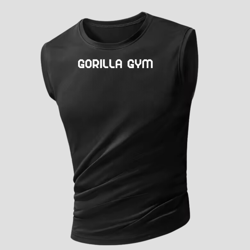 Set mit 5 schwarzen Gorilla-Trainings-Tanktops