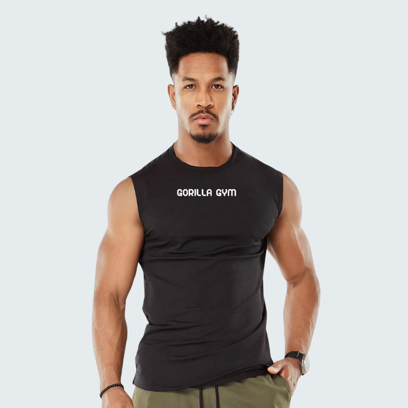 Set of 5 Black Gorilla Training Tank Tops