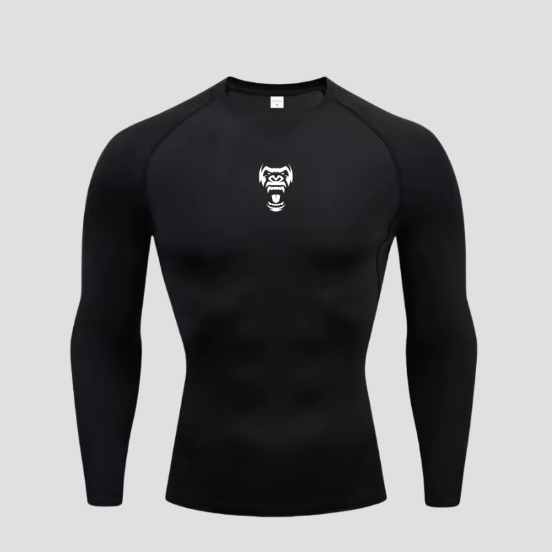 Sportset: 2 schwarze Gorilla-T-Shirts + 1 Jogginghose + 1 Trainingsshorts