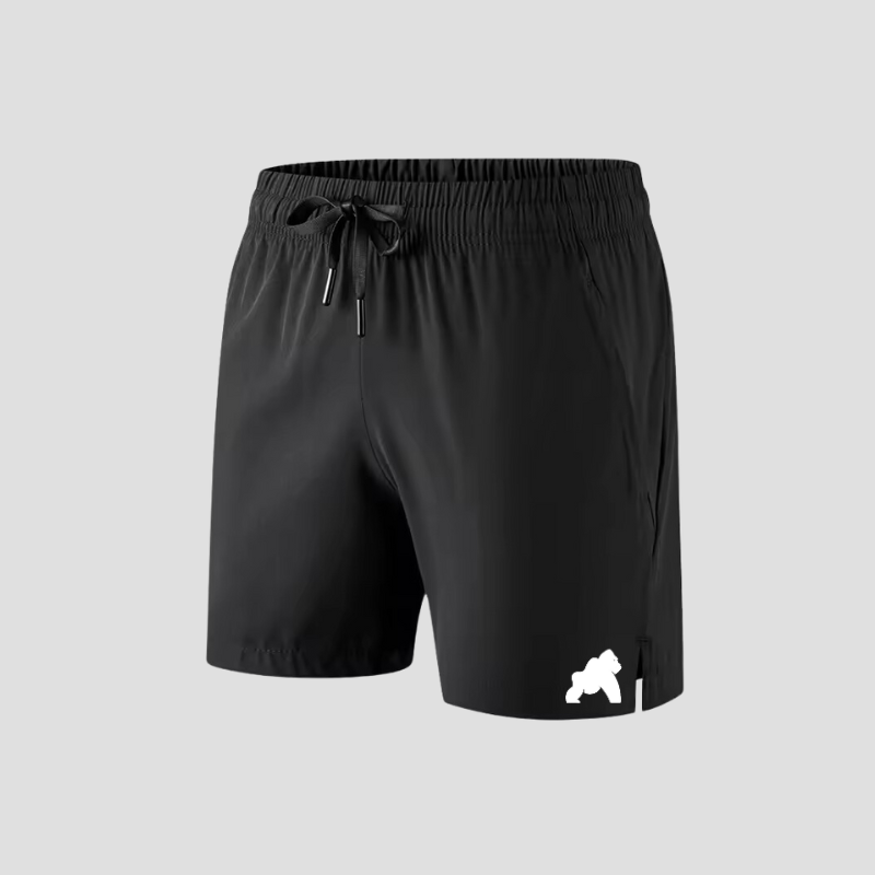 Schwarze Gorilla-Trainingsshorts