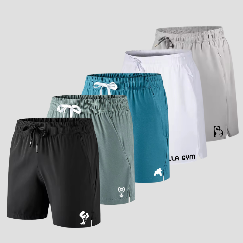 Set of 5 Mixed Gorilla Training Shorts