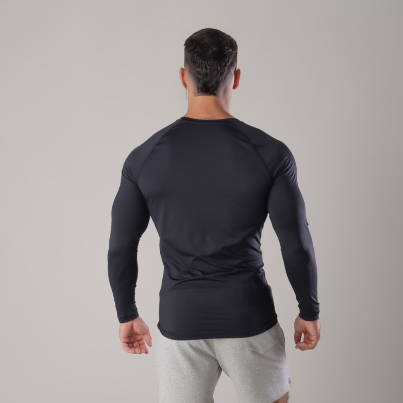 Set of 5 Black Gorilla Long-Sleeve Compression Shirts