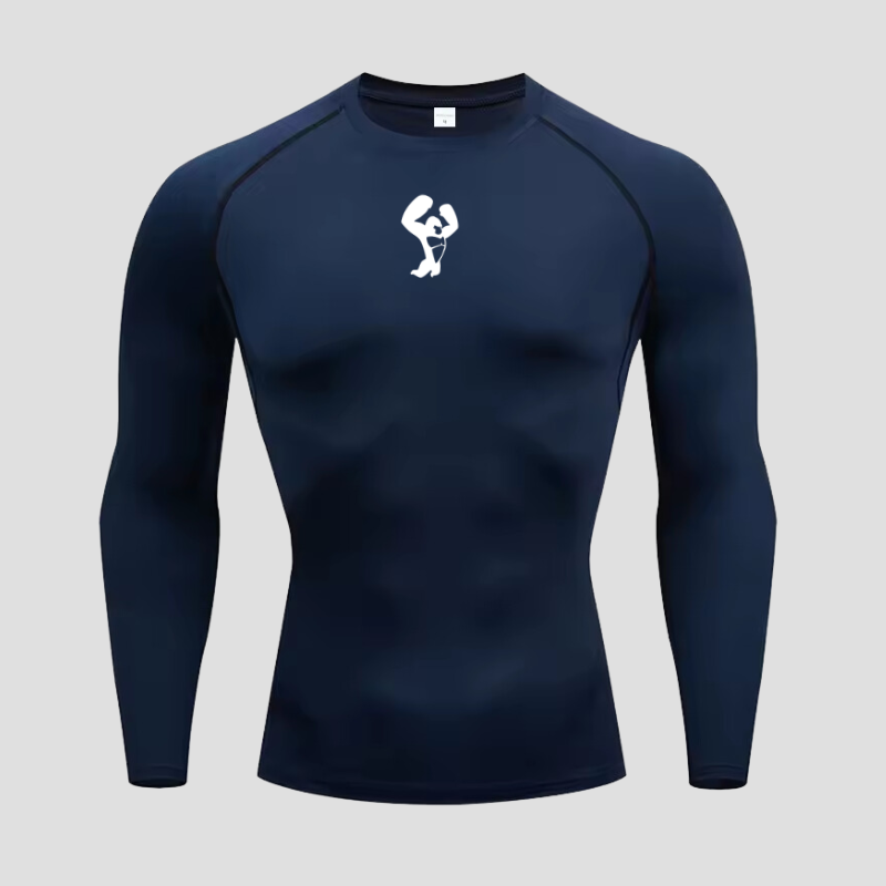 Sports Kit: 3 Gorilla Long-Sleeve Compression Shirts + 2 Black Training Shorts