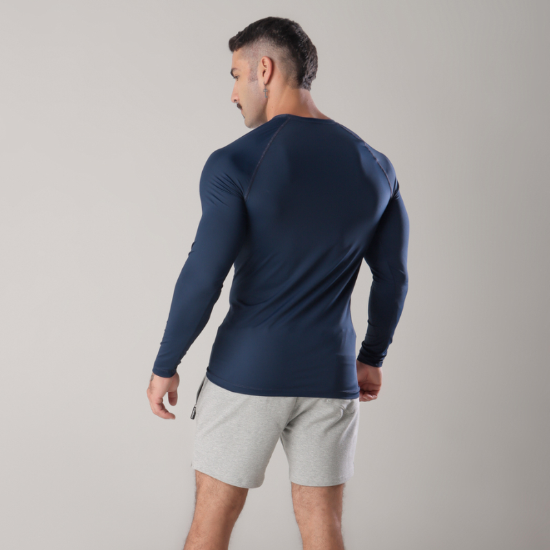 Blue Gorilla Long-Sleeve Compression Shirt