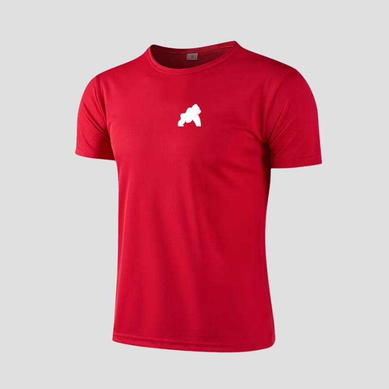 Rotes Gorilla-T-Shirt